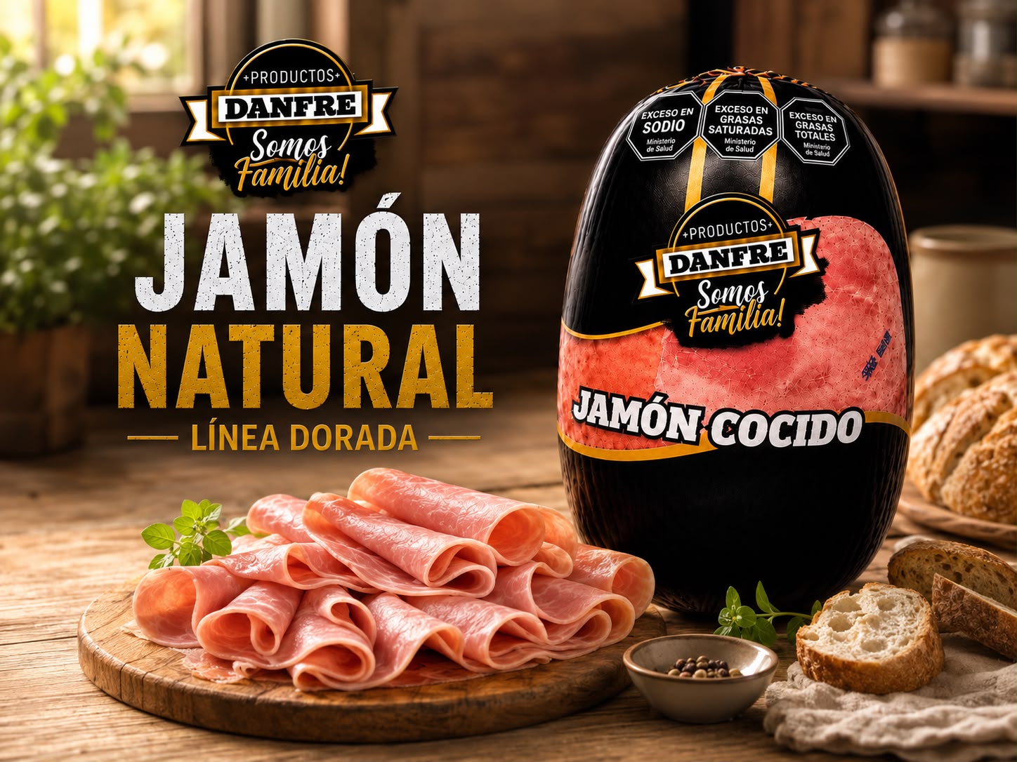 Jamon Natural Linea Dorada